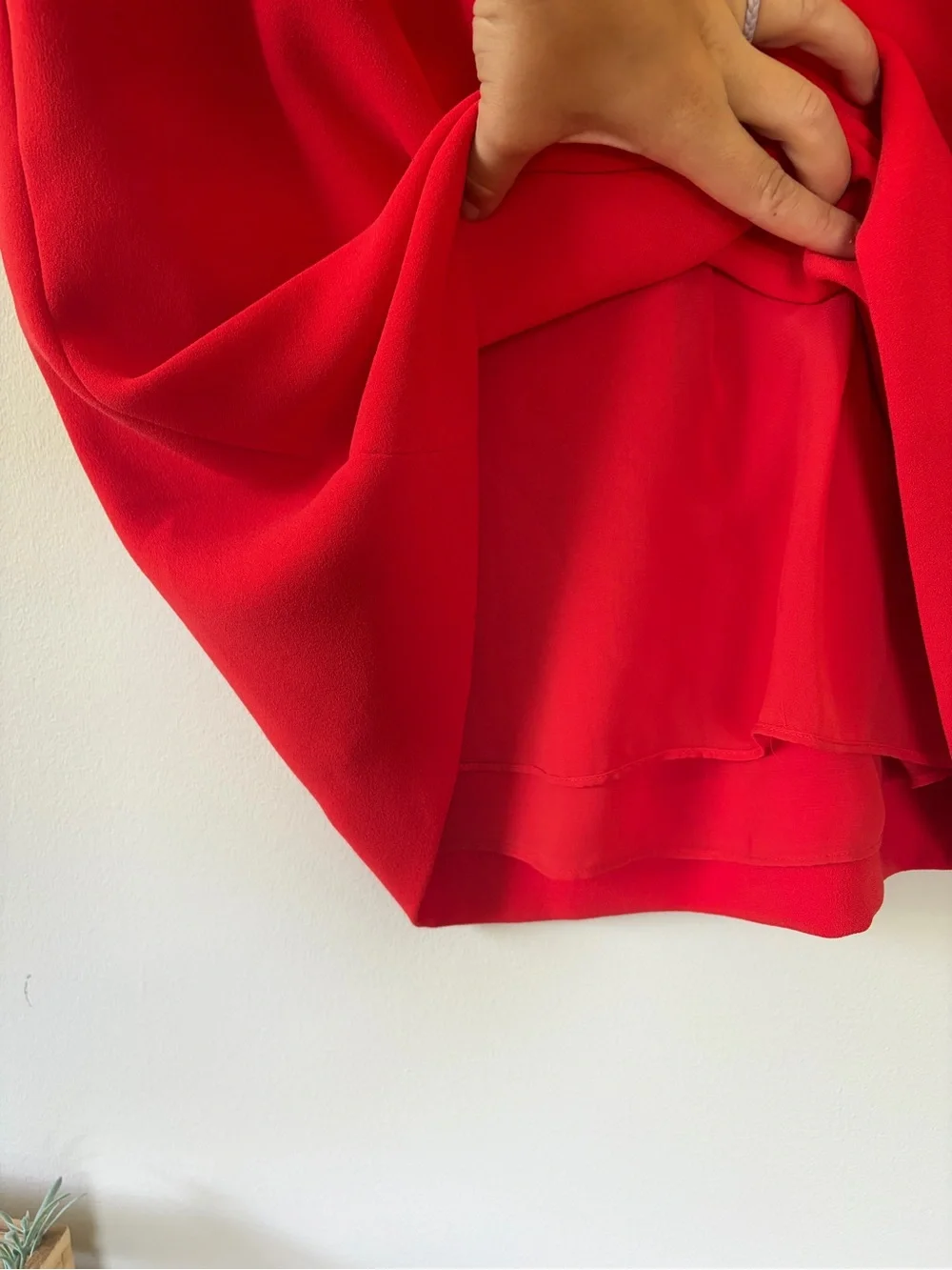 J. Crew Bright Red Cap-Sleeve Dress